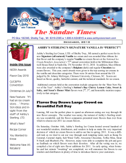 The Sundae Times - Ashby`s Sterling Ice Cream