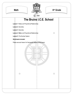 6th Grade Math - Boston Bruins