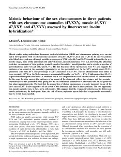 Meiotic behaviour of the sex chromosomes in three patients with sex