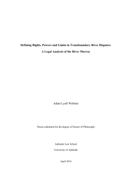 Defining rights, powers and limits in transboundary river disputes: a