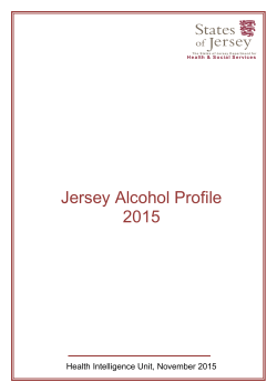 Jersey Alcohol Profile 2015