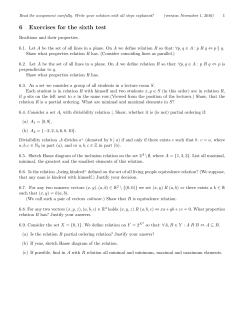 6 Exercises for the sixth test