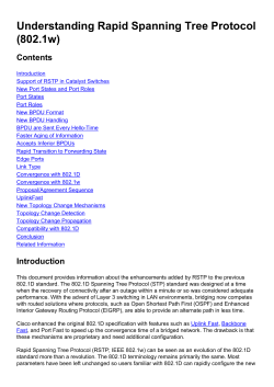 Understanding Rapid Spanning Tree Protocol (802.1w)