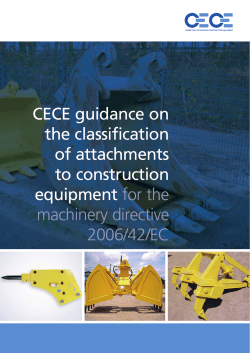 CECE guidance on the classification of