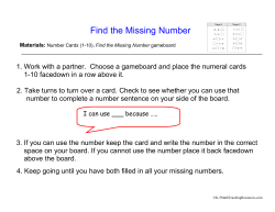Find the Missing Number