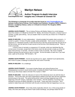 Marilyn Nelson - TeachingBooks.net