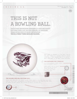THIS IS NOT A BOWLING BALL.