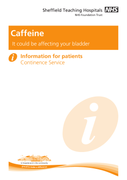 Caffeine - Sheffield Teaching Hospital