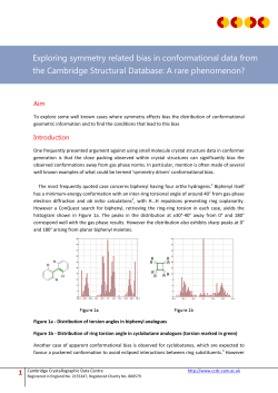 Exploring symmetry related bias in conformational data from