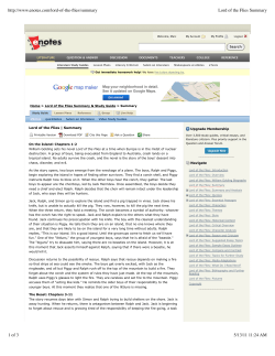 Lord of the Flies Summary