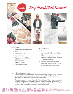 Easy Pencil Skirt Tutorial