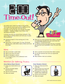 Ideas: Stretches for Relieving Tension: