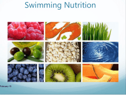 Swimming Nutrition - SAILFISH Swim Club Kampala
