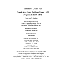 Teacher`s Guide For Great American Authors Since