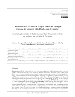 Determination of muscle fatigue index for strength training
