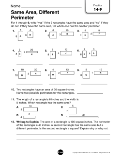 Same Area, Different Perimeter