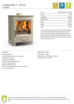 Aarrow Ecoburn Plus 5 - Devon Cream stove