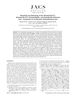 Reactivity and Selectivity of the N-Acetyl-Glu-P-1, N-Acetyl-Glu-P
