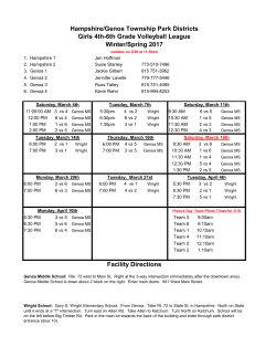 Hampshire/Genoa Township Park Districts Girls 4th