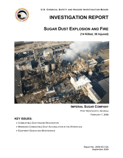 Imperial Sugar Investigation