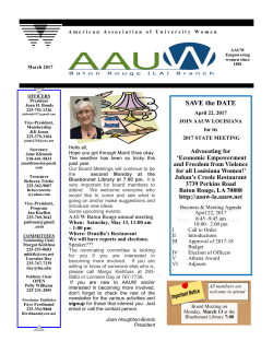March 2017 - AAUW Baton Rouge
