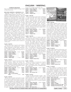 english / writing - Rainbow Resource