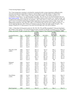 T-Sum Growing Degrees Update - Oregon State University Extension