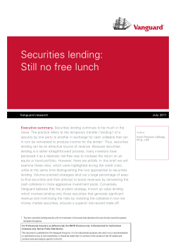 Securities lending