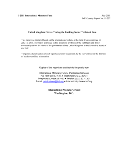 United Kingdom: Stress Testing the Banking Sector Technical