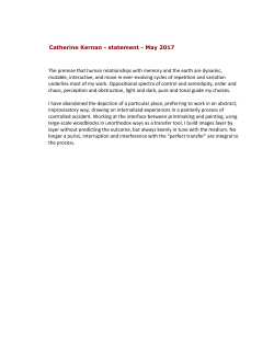 Catherine Kernan - statement - May 2017 The premise that human