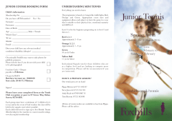 Junior Tennis