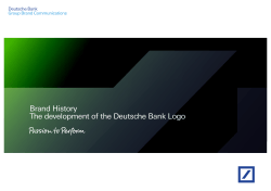 Brand History The development of the Deutsche Bank Logo