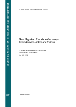New Migration Trends in Germany -