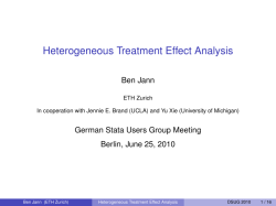 Heterogeneous Treatment Effect Analysis