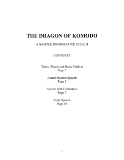 the dragon of komodo