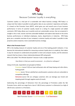 Because Customer Loyalty is everything