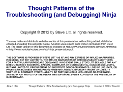(and Debugging) Ninja