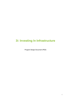3i: Investing In Infrastructure &ndash; Investment Design