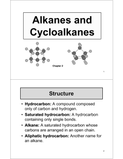 Alkanes and Cycloalkanes