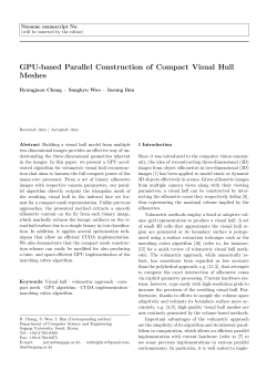 GPU-based Parallel Construction of Compact Visual Hull Meshes