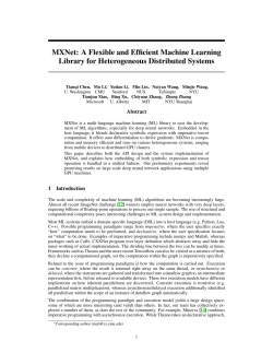 MXNet: A Flexible and Efficient Machine Learning Library
