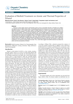 Atomic and Thermal Properties of Ethanol