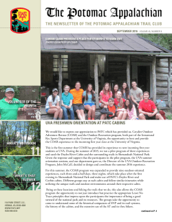 the newsletter of the potomac appalachian trail club uva