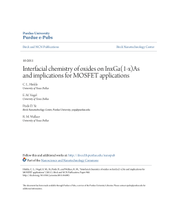 Interfacial chemistry of oxides on InxGa(1