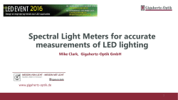 Spectral Light Meters for accurate measurements - Gigahertz