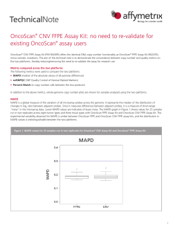 OncoScan&reg; CNV FFPE Assay Kit