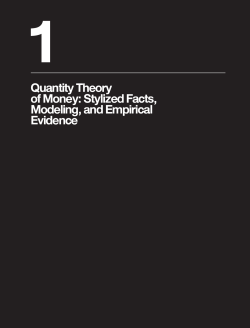 Quantity Theory of Money: Stylized Facts, Modeling, and