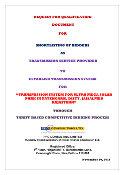 RFQ for Fatehgarh - MSTC E
