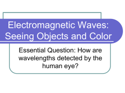 Electromagnetic Waves: Seeing Objects and Color