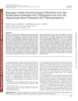 Bupropion Inhibits Nicotine-Evoked
